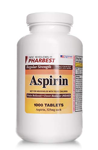 PHARBEST Aspirin 325 mg | Regular Strength | 1000 Count Uncoated Tablets - Thumbnail 2
