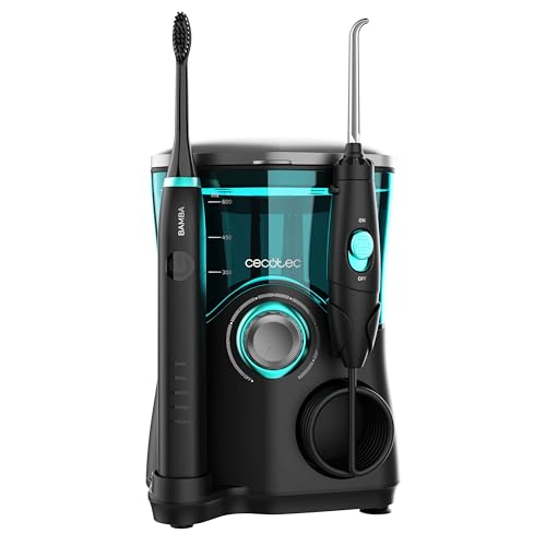 Cecotec Mundpflegezentrum Bamba ToothCare Jet Clean. 18 W, 600-ml-Irrigator, 10 Druckstufen, 7 Aufsätze und elektrische Zahnbürste mit 5 Modi – Bild 3