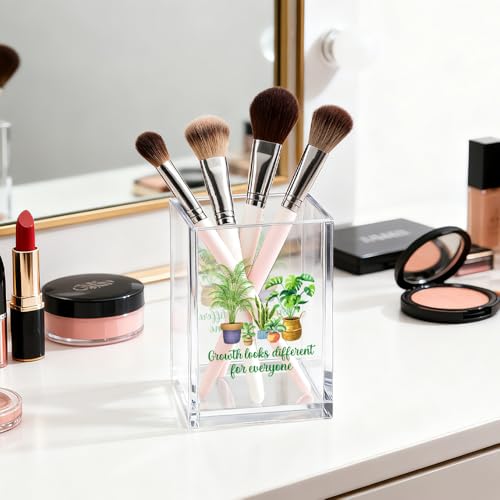 Image of Growth Looks Different for Everyone Pen Holder Makeup Organizer