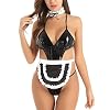 Sexy Lingerie Kant String Dames Sexy Dress Meid Rollenspel Sexy Kostuums Backless G-Strings Bodysuit