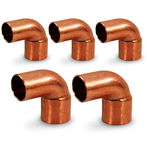 Supply Giant DDTO0012-5 90 degrees Short Turn Street Elbow Copper Fittings, 1/2