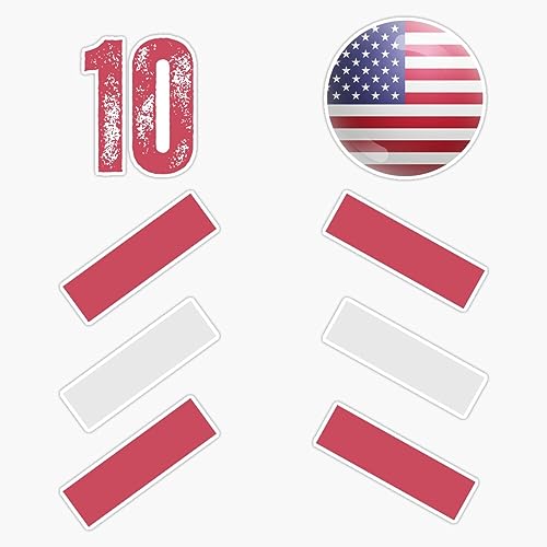 Magnet National America Flag Usa American Football Fan Soccer Team Magnet Vinyl Decal Sticker 5