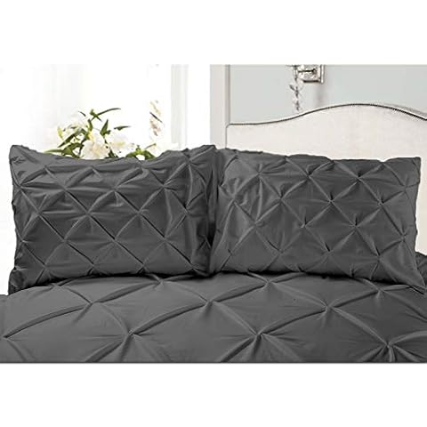Saferay Green Dark Gray Pillow Shams Set Cover