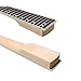 ModouString Electric Guitar Neck 24Fret Maple neck With locking Nut 25.5inch Rosewood Fretboard Black head Replacement for guitar parts