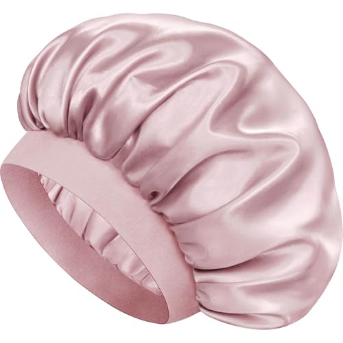 Doitory Satin Silk Bonnet for Hair, Double Layer Sleep Cap for Men & Women