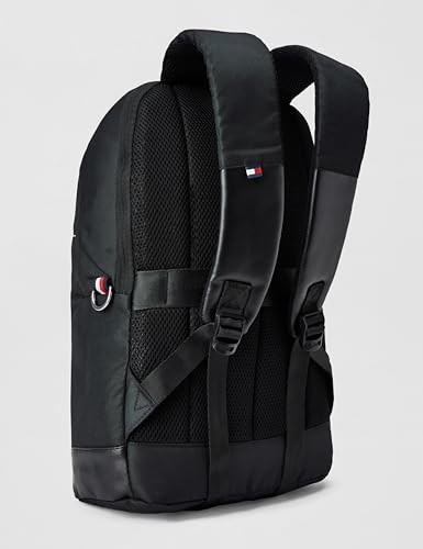 Image of Tommy Hilfiger Laptop Backpack Copter | Backpack for School, College and work | Water-Resistant | Fits 14-inch Laptop | Trolley Holder & 1-Year Warranty | 20L Capacity