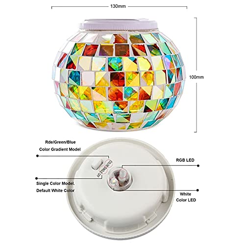 Aukora AU-SOTABLE-02 Color Changing Solar Powered Glass Ball Garden Lights, Table Lights Waterproof Led Night Light For Garden, Patio, Party, Yard, Outdoor/Indoor Decorations thumb #5