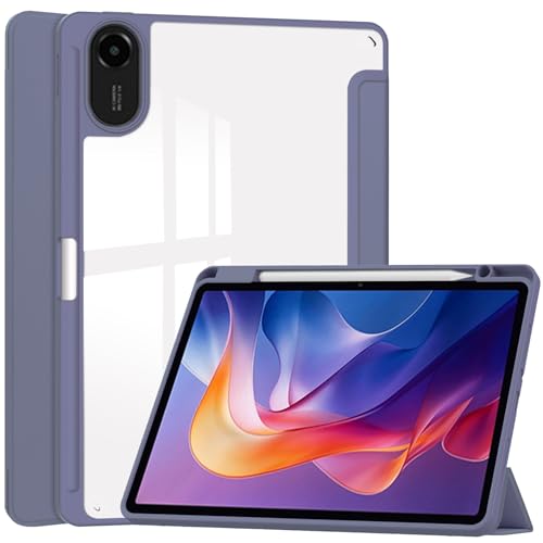 Image of ProElite Case Cover for Xiaomi Redmi Pad 2 11 inch Cover, Transparent Flip Case for Xiaomi Redmi Pad 2 11 inch Case Cover with Pen Holder, Lavender