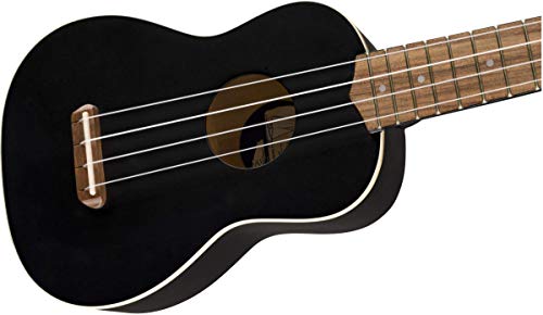 Fender Venice Ukulélé soprano Noir - Les Beatles, Paul McCartney, John Lennon, RIngo Starr, George Harrison Fender Venice Ukulélé soprano Noir – Image 6