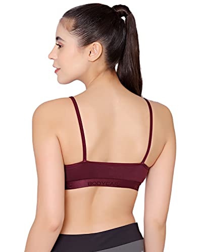 Image of BODYCARE Women's Cotton & Spandex Non Padded Non-Wired Sports Bra (Pack of 3)