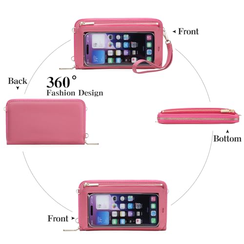 Image of GOIACII Phone Purse Crossbody Bags for Women Small Travel Wallet Touch Screen RFID Blocking