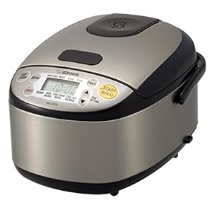 Zojirushi NS-LGC05XB Micom Rice Cooker & Warmer, 3-Cups (uncooked), Stainless Black