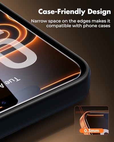 Image of UNBREAKcable 3-Pack Screen Protector for iPhone 17 Pro Max, Double Shatterproof Tempered Glass [Easy Installation Frame] [9H Hardness] [99.99% HD Clear] [Case Friendly] for iPhone 6.9 inch