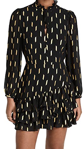 Yumi Kim Women s Jenna Dress, Dash Foil Black Gold, L