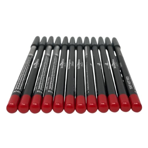12 pcs Italia-Deluxe Ultra Fine Lip liner, Creamy, Long Lasting, ...