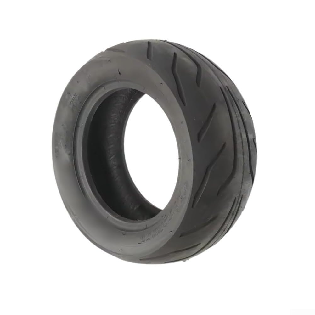 12x4.50-6.5 Neumático eléctrico sin cámara Rueda de goma de vacío engrosada con agarre mejorado para una conducción suave en terrenos irregulares, negro