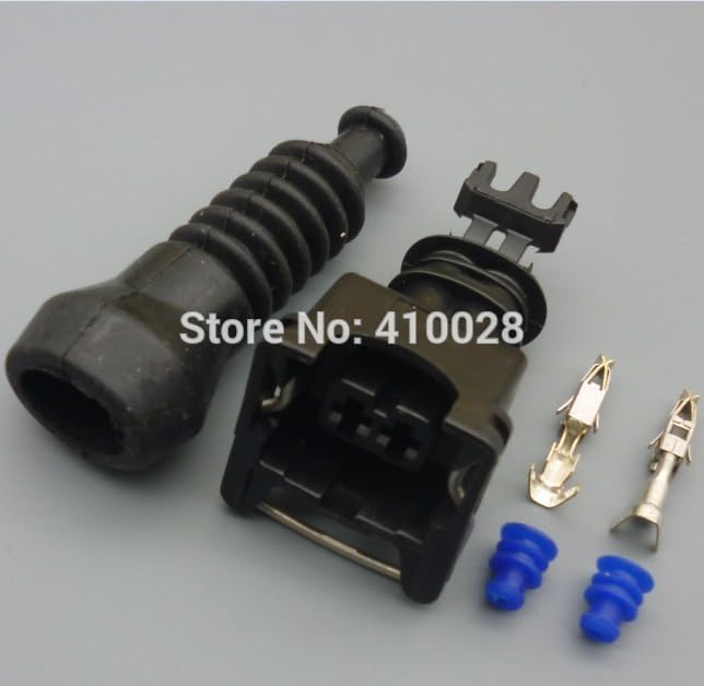 Automobile Parts Supplies Cables Adapters Sockets 30sets 3.5mm EV1 Female Fuel Injector Connector