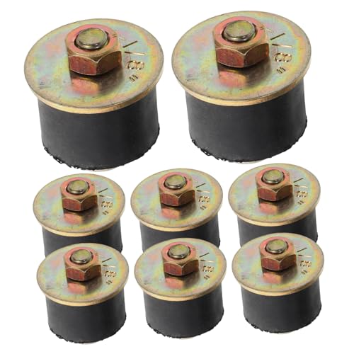 VALICLUD 8pcs Rubber Oil Plug Automotive Expansion Bung Leak Prevention High Performance Easy Install Industrial and Automotive Use