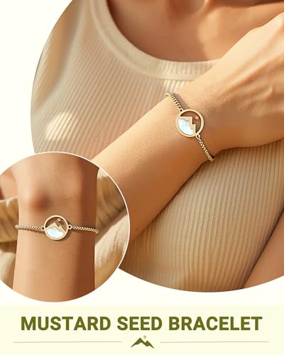 Gold Mustard Seed Bracelet Baptism Confirmation Catholic Christian Easter Gifts for Teen Girls Kids Women2