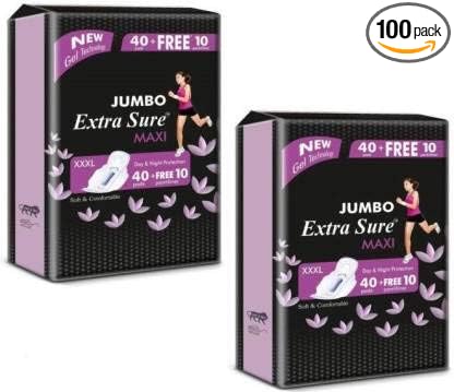 Extra Sure sanitary napkin Secure Soft Regular Sanitary Pad 100 padss
