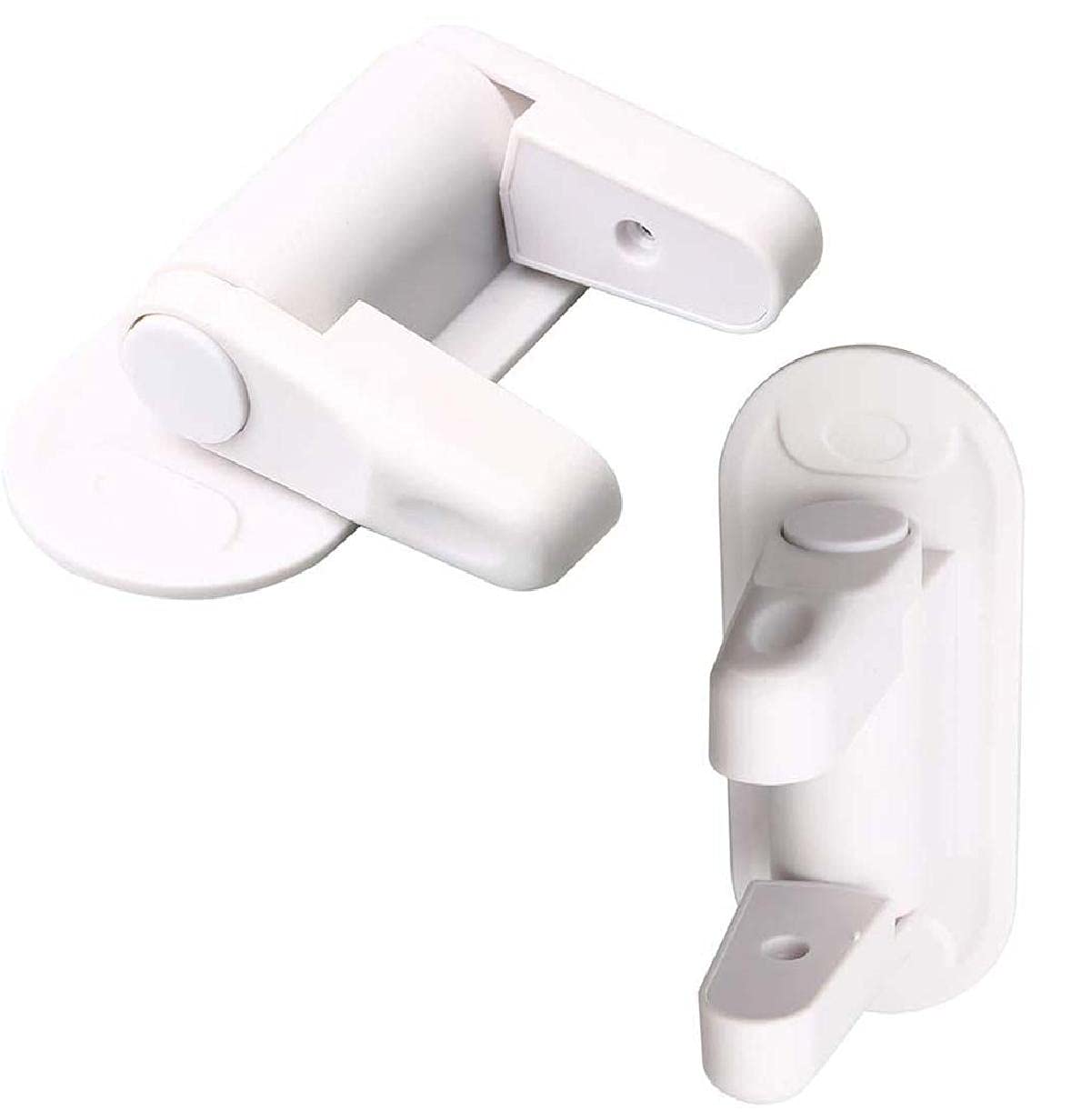 LicualaDoor Lever Lock, Child Proof Doors Handles, Baby Safety Lock, Proof Door Handle Lock, Self-Adhesive Baby Safety Lock, Knob Locks Latches, for Cabinet, Window, Drawer, Dresser Closet (2 Pack)