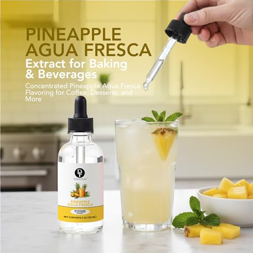 Image of Dolce Flav Pineapple Extract, Agua Fresca, for Drinks, 2oz