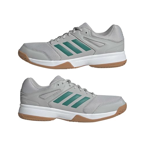 adidas Herren Speedcourt Mens Indoor Shoes, Grey Two/Equipment Green/FTWR White, 45 1/3 EU – Ansicht 6