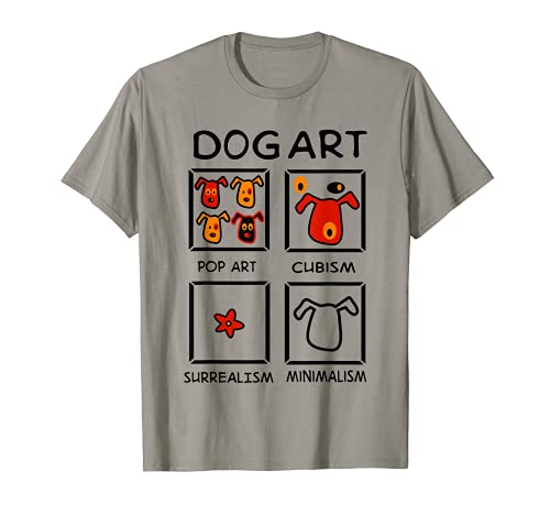 Dog Art T-Shirt, Grey