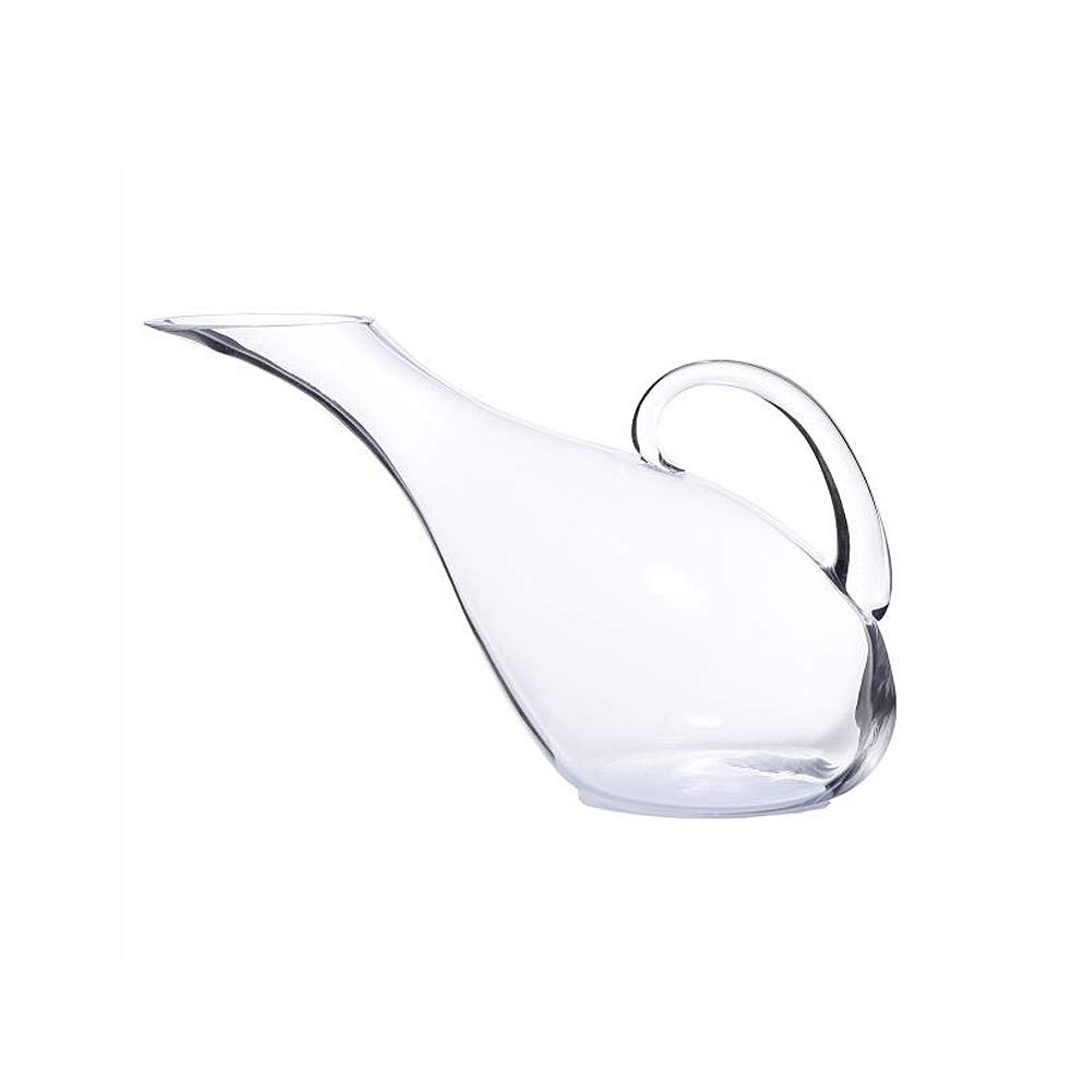 1500ml Glass Swan-shape Wine Decanter Aerator Container Wine Dispenser Carafe with Handle New Wine Bottle Jug by Other, Drinkware
