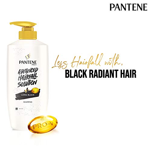 Image of Pantene Advanced Hair Fall Solution Silky Smooth Care Shampoo, 650 ml & Pantene Advanced Hair Fall Solution Long Black Shampoo, 650 ml