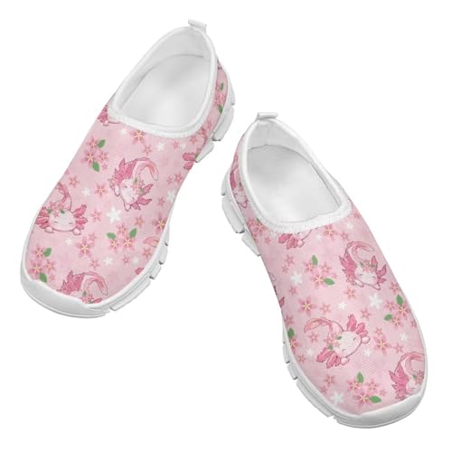 Cute Cartoon Animal Slip On Casual Shoes for Boys Girls Lightweight Fashion Sneakers Breathable Mesh Tennis Shoes Non-Slip Flat for Little Kids SizeUS 11-154