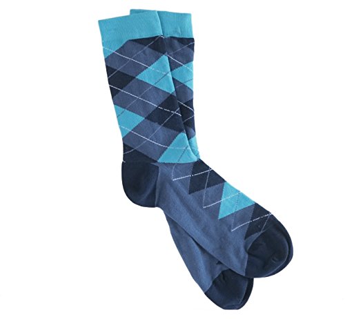 vangobeauty Made in Usa Mid Calf Argyle Socks Teal Blue Navy Blue and Grey2
