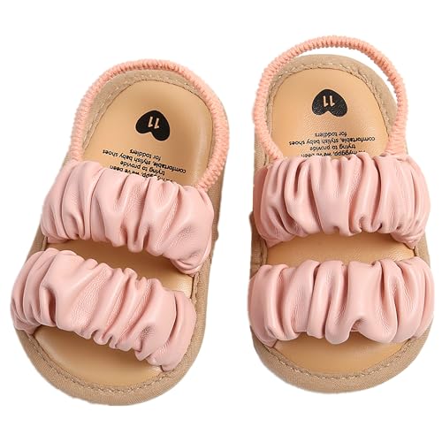 Image of Slivery Color Baby Girls Sandals Summer Shoes Outdoor First Walker Toddler Girls Shoes for Summer
