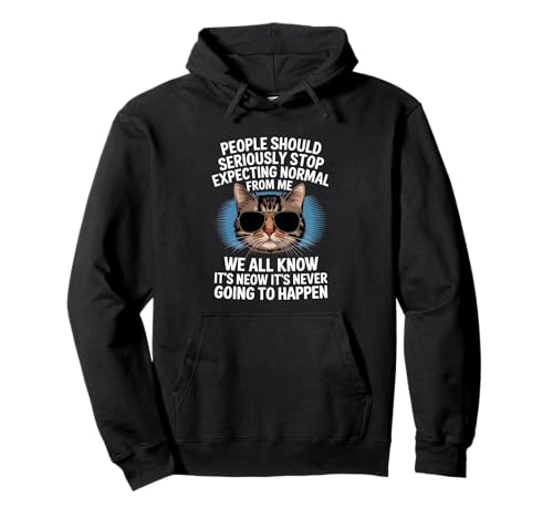 Katzenmenschen sollten ernsthaft Grafikdesign-Idee Humor-Roman Pullover Hoodie