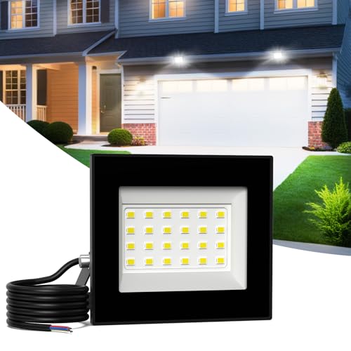 Probapro 30W LED Floodlight Outdoor - 3000LM Super Bright Security Light with 180 Adjustable Bracket & IP66 Waterproof Rating | Durable Outdoor Lighting for Gardens Garages Yards