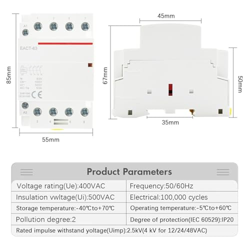 Contacteur modulaire pour rail DIN afin d'automatiser le chauffage - 3