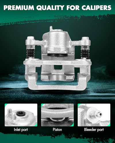 Image of SCITOO Rear Right Brake Caliper With Bracket 19B3412A Compatible For Hyundai For Sonata 2008-2010