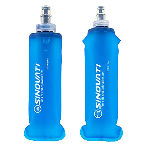 Demeras Soft Flask Sportflasche 170/250 Ml – BPA-frei, Auslaufsicher, Mit Silikondüse, Für Laufen & Fitness