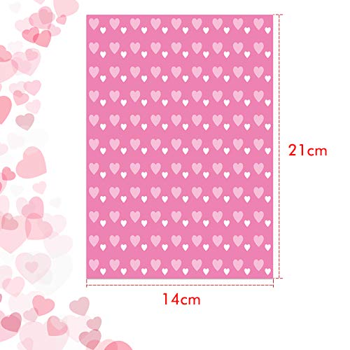ASTARON 90 SheetA Valentine\'s Day Pattern Paper Set Valentine\'s Pattern Paper 5.5 x 8.27 Inches Decorative Paper for Card Making Scrapbook Decoration Valentine\'s Day Supplies, 10 Different Patterns