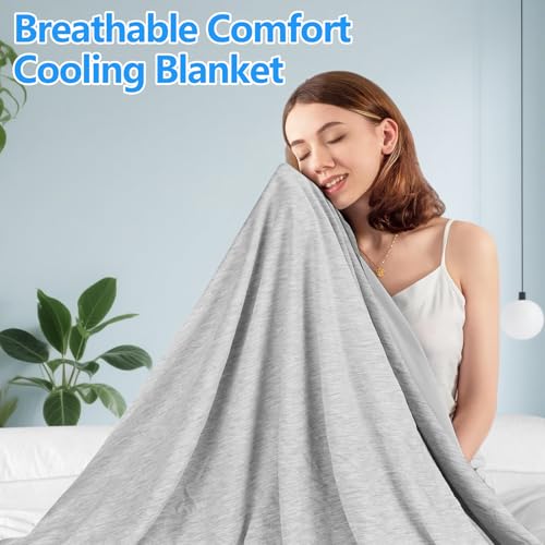 Apritsce Kühldecke 150 x 200CM, 2 in 1 Doppelseitige Kühlende Decke, Schweißableitend und Atmungsaktiv Sommerdecke Kühlend, Arc-Chill Q-Max 0,45 Kinderdecke Sofadecke Reisedecke