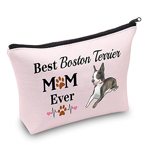 Boston Terrier Mom Makeup Bag