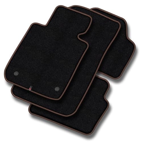MOTOS alfombrillas coche de velours premium adecuado para BMW X1 E84 2009 2015   Premium, Matt, Bronce   Experimenta un nuevo confort de conducción con un juego de alfombra de coche de terciopelo para