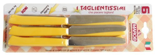 Colotelli lama dentata Marietti Marob 6 pezzi gialli