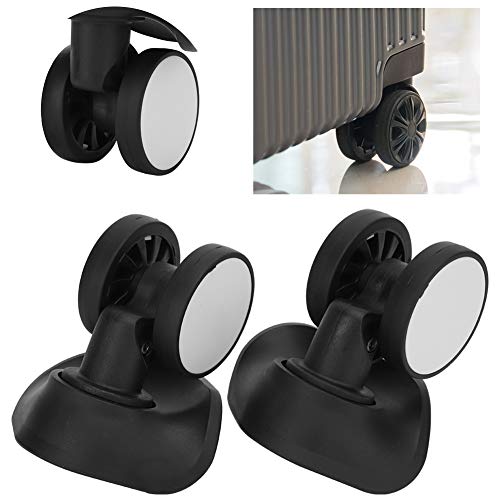 Roda de substituição de bagagem universal resistente à pressão, acessório de mala preta, para mala d