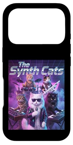 Synth Cats 80s Retro iPhone 17 Pro Case