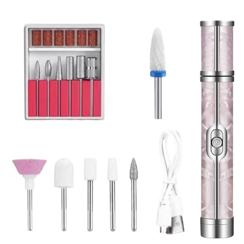 Lima de uñas eléctrica | Máquina de lima de uñas de 20000 rpm | Profesional, accesorios de manicura recargables por USB, herramienta de pedicura para quitar esmalte de gel y uñas acrílicas