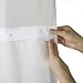 Hookless RBH14BS01 Polyester with PEVA Snap-in Shower Curtain Liner, Bright White, 70 x 54