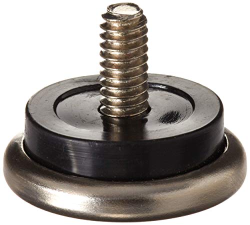 Shepherd Hardware 9451 1-1/4-Inch Threaded Stem Furniture Glides, 1/4-Inch Stem Diameter, Metal Base With Rubber Cushion, 4-Pack,Silver #TOP23