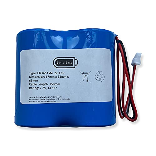 Batterie d'allumage au lithium 2-ER34615M/W pile 7,2V pour chaudière et feu à gaz