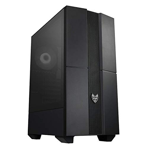 Best Cyber Monday 🔥 FSP ATX Mid Tower PC Computer Gaming Case with Tempered Glass Side Panel (CMT271A)